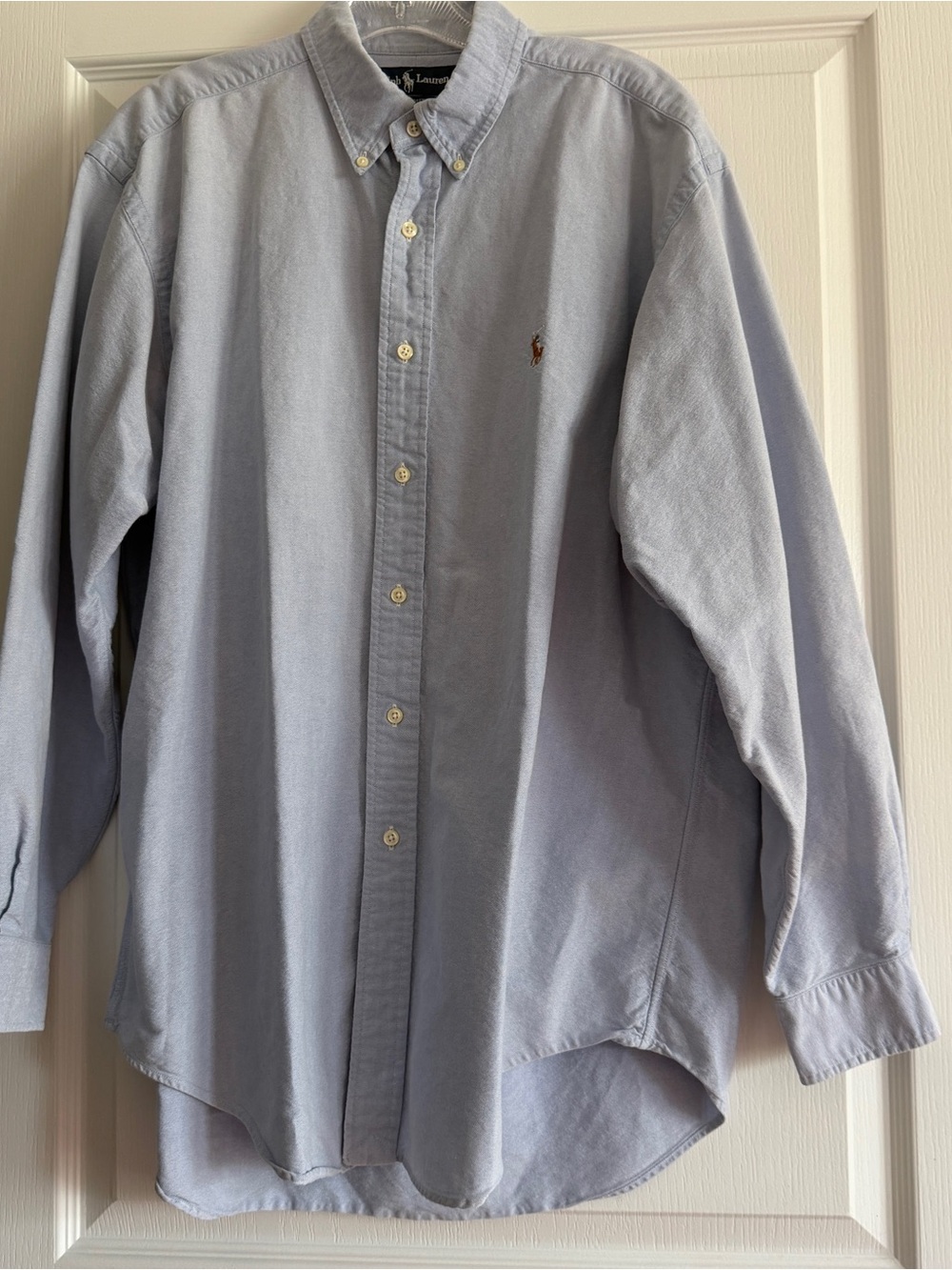 Vintage Polo by Ralph Lauren Light Blue Oxford Yarmouth Button-Down Shirt - Men